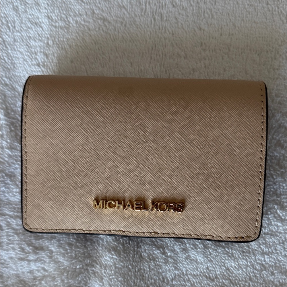 Michael Kors Beige Card Holder